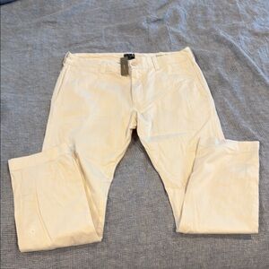 J. Crew Cream Chinos Versatile Cotton Blend